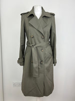 Load image into Gallery viewer, Sézane khaki trench coat - 6 UK
