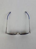Load image into Gallery viewer, Fendi Eyeshine Round Metal Sunglasses with Blue Cat-Eye Frame Detail
