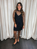 Load image into Gallery viewer, Missinclof sheer star dress - M
