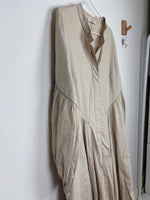 Load image into Gallery viewer, Dorothee Schumacher Soft Structure Cotton-Elastane Midi Dress in Sand

