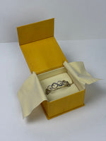 Load image into Gallery viewer, Fendi O’Lock Bracelet Crystal Silver - Tone Metal Bangle
