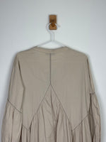 Load image into Gallery viewer, Dorothee Schumacher Soft Structure Cotton-Elastane Midi Dress in Sand
