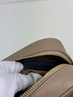 Load image into Gallery viewer, Burberry Check Camera Bag in Chestnut Beige Leather and Canvas
