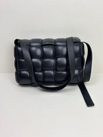 Load image into Gallery viewer, Bottega Veneta Padded Cassette Bag Intrecciato Lambskin Leather Black
