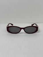 Load image into Gallery viewer, Gucci Oval Interlocking G Sunglasses Burgundy Acetate
