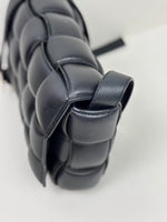 Load image into Gallery viewer, Bottega Veneta Padded Cassette Bag Intrecciato Lambskin Leather Black
