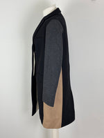 Load image into Gallery viewer, French Connection Platform Felt Colour Block Coat - 10 UK
