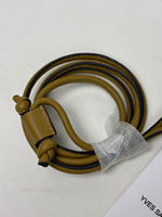 Load image into Gallery viewer, Yves Salomon Leather AirPods Case Olive Green with Lanyard
