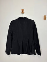 Load image into Gallery viewer, Weekend &amp; Beyond black Merino Wool Tailored Blazer - L
