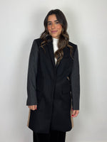 Load image into Gallery viewer, French Connection Platform Felt Colour Block Coat - 10 UK
