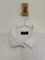 Load image into Gallery viewer, ME+EM Cotton Double Gauze Cropped Boxy Shirt in White - M
