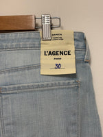Load image into Gallery viewer, L'AGENCE Tally high-rise cropped wide leg light blue jeans - 12 UK
