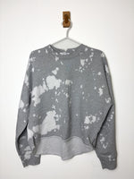 Load image into Gallery viewer, FRAME Gris Heather Multi Bleach Wash Sweatshirt - M
