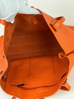 Load image into Gallery viewer, Longchamp Roseau Essential Tote Grained Leather Orange
