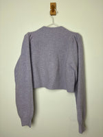 Load image into Gallery viewer, LoveShackFancy "Giana" Lavender Cropped Cardigan - M
