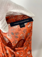 Load image into Gallery viewer, French Connection orange blouse - 8 UK
