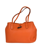 Load image into Gallery viewer, Longchamp Roseau Essential Tote Grained Leather Orange

