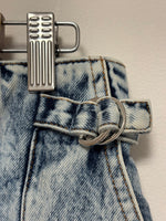 Load image into Gallery viewer, IRO Paris Powelly High-Rise Acid Wash Denim Shorts in Blue Cotton - 10 UK
