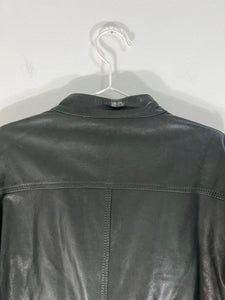 Dolce & Gabbana black leather jacket - L