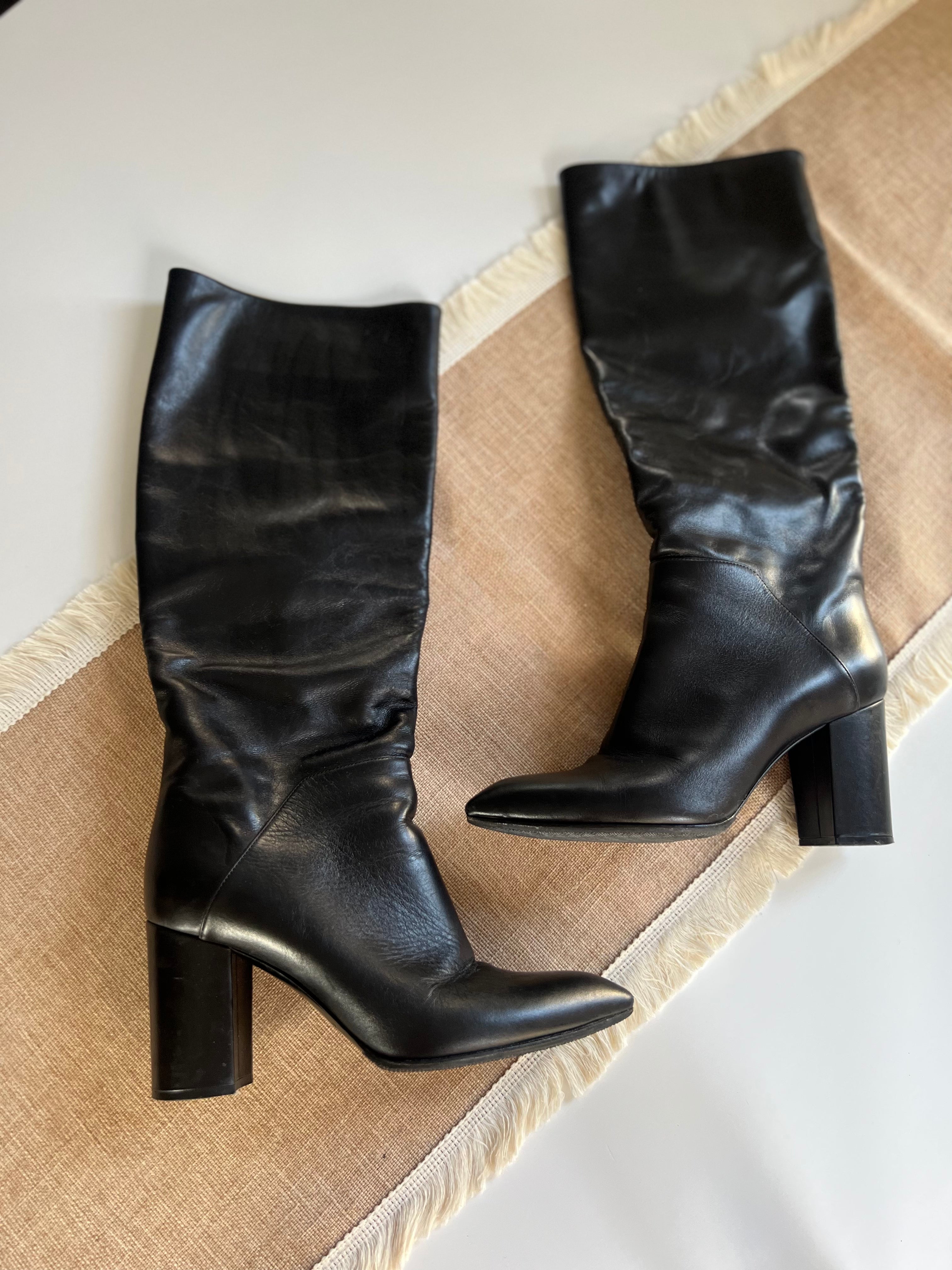 Casadei black boots - 4 UK