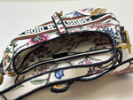 Load image into Gallery viewer, Dior Saddle Bag Multicolor Millefiori Embroidery Canvas Antique Gold Hardware

