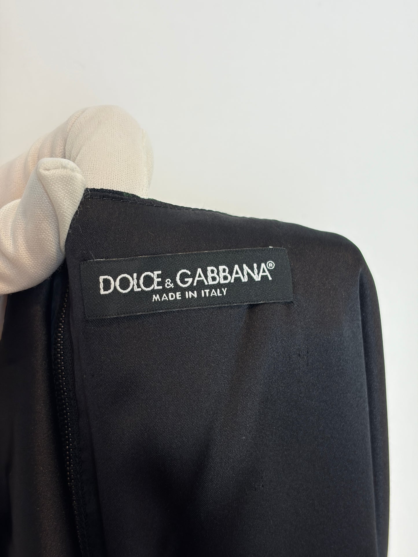 Dolce & Gabbana Black Floral Print Sleeveless Viscose Shift Midi Dress IT 50