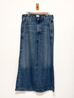 Load image into Gallery viewer, Citizens of Humanity Beverly high-rise wide leg mini blue jeans - 14 UK
