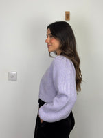 Load image into Gallery viewer, LoveShackFancy "Giana" Lavender Cropped Cardigan - M
