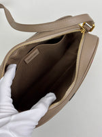 Load image into Gallery viewer, Burberry Check Camera Bag in Chestnut Beige Leather and Canvas
