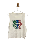 Load image into Gallery viewer, Mother Denim The Chin Ups Trip Out On This Tank Top White - M

