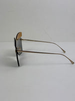 Load image into Gallery viewer, Fendi Fantastic Metal Shield Sunglasses with Multicolored Asymmetric Lens Overlays
