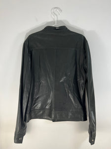 Dolce & Gabbana black leather jacket - L