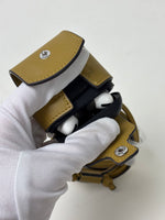 Load image into Gallery viewer, Yves Salomon Leather AirPods Case Olive Green with Lanyard
