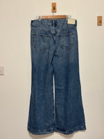 Load image into Gallery viewer, Citizens of Humanity Beverly high-rise wide leg mini blue jeans - 14 UK
