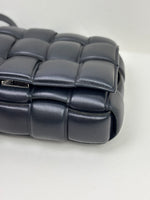 Load image into Gallery viewer, Bottega Veneta Padded Cassette Bag Intrecciato Lambskin Leather Black
