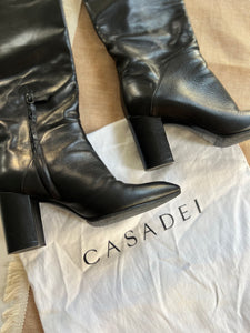 Casadei black boots - 4 UK