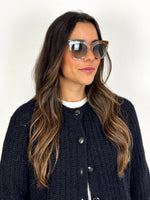 Load image into Gallery viewer, Fendi Hypnoshine Cat-Eye Acetate &amp; Metal Sunglasses in Tortoiseshell/Multicolor
