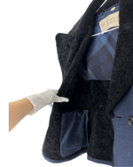 Load image into Gallery viewer, Burberry Brit Sherton Shearling Peacoat Navy Blue - 6 UK
