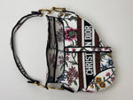 Load image into Gallery viewer, Dior Saddle Bag Multicolor Millefiori Embroidery Canvas Antique Gold Hardware
