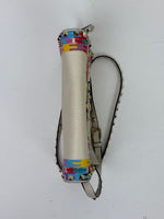 Load image into Gallery viewer, Valentino Garavani Rockstud 1973 Embroidered Vitello Leather Flap Bag Ivory
