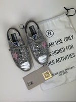 Load image into Gallery viewer, Golden Goose Super-Star Glitter Leather Sneakers Silver Pink Star - 5 UK
