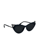 Load image into Gallery viewer, Fendi Iridia Crystal-Embellished Cat-Eye Acetate Sunglasses in Navy Blue
