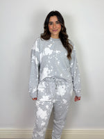 Load image into Gallery viewer, FRAME Gris Heather Multi Bleach Wash Sweatshirt - M
