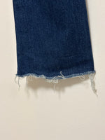 Load image into Gallery viewer, MOTHER The Hustler high-rise ankle fray blue jeans - 10 UK
