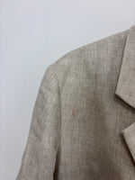 Load image into Gallery viewer, Reformation oatmeal Linen Blazer - L
