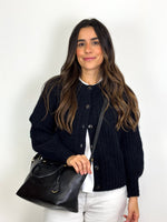 Load image into Gallery viewer, Prada Glacé Calf Leather Borsa A Mano Nero Black Satchel Bag
