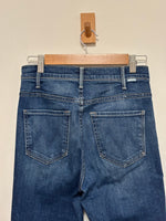 Load image into Gallery viewer, MOTHER The Hustler high-rise ankle fray blue jeans - 10 UK
