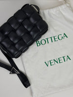 Load image into Gallery viewer, Bottega Veneta Padded Cassette Bag Intrecciato Lambskin Leather Black

