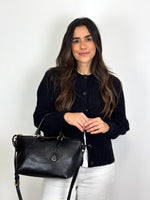 Load image into Gallery viewer, Prada Glacé Calf Leather Borsa A Mano Nero Black Satchel Bag
