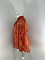 Load image into Gallery viewer, French Connection orange blouse - 8 UK
